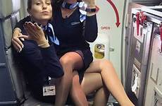 stewardess attendants attendant cabin uniforms pinup posté