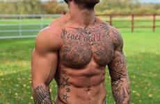 tattooed brust inked idéal tatouages shirtless bodybuilding geniale tatouage musculation bendezu niko