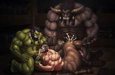 wow tauren centaur orc rule34 bara warcraft zelo deletion anthro