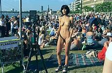 milo moire naked nude paris moiré swiss performance fully street walking brunette around girl explicit first