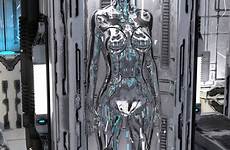 gynoid deviantart female robot cyborg cyberpunk edition girl android chrome visit choose board