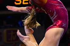 gymnastics hamstrings barefoot leotards thighs gymnast athletes pointing