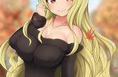 kagura senran shiki anime cleavage wallpaper blonde girls wallhaven cc wallhere yande re respond edit nipples ponpon maru erect sweater