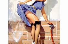 erotic elvgren gil collection comics comic pyg ge surprising 1960 turn miss near lingerie stockings swimsuit pantyhose xxxcomics