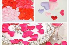 petals wedding 500pcs sponge 2cm throwing valentines decoration flower heart decor table party