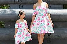 daughter matching mother outfits clothes mom summer fashion dress mommy baby family girl floral