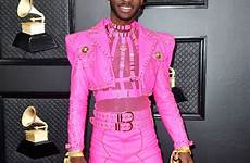 lil nas carpet red grammy grammys fashion looks outfits awards pink quality