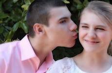 boy kissing girl publicdomainpictures stock