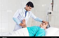 doctor patient checking indian alamy