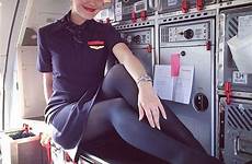 attendant hostess stewardess nylons airplanes attendants ebaumsworld uniform sesso volo