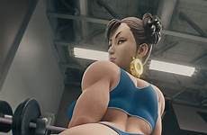 chun thighs chunli generalbutch gym blender bare backboob 1girls absurd deletion respond 3dporncraft