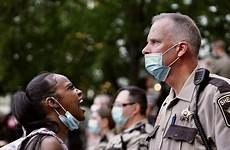 floyd protests deputy berkeley minnesota protesters yells tribune officers vancleave sheriff fire demonstrations collater soil manifestazioni polizeigewalt rooted racial systemic
