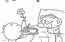 soon coloring well pages printable cards color feel better hope kids bear teddy printables card crafts kid activities getcolorings cute