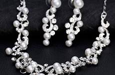 hebeos alloy rhinestone pearl elegant ladies jewelry set placed receive nov money order before today if buy now save