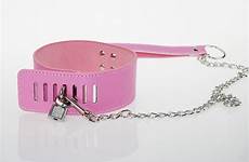 collar bdsm bondage collars pink sex leash adult leather slave catch lock fetish toys game neck erotic