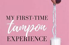 first tampon time experience using