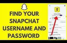 snapchat password username find