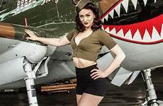 girl ww2 pinup military vintage plane nose aviation girls wwii sexy bomber pins session visit guns modelos costume