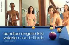 naked billiards valerie kiki engelie candice hegre minutes
