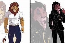 lion king characters human disney illustrated creatures artist into