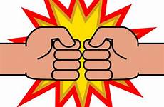 fists two clip illustrations vector