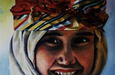 turque fille jeune peinture