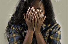 crying woman african sick depressed american anxious sad overwhelmed stressed feeling studio young background dreamstime preview headache