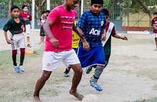 players train football playing indian soccer barefoot india park boy teen streets children old kolkata myself dedicated realising wanted those
