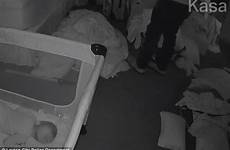intruder cam baby himself catches nanny sleeping exposing woman mom terrifies process said really don know eight month old