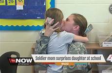 daughter surprises school soldier