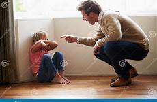 father daughter shouting angry young crying stock his parenting girl children family alamy