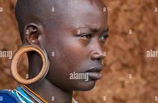 suri omo tribe ethiopia kibish enlarged earlobe