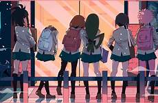 uraraka mina tsuyu ashido academia hero girls boku anime ochako momo yaoyorozu wallpaper asui hagakure desktop rear