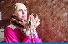muslim woman sad arab allah rosary asking crying preview