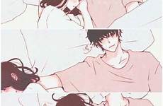 manga hugging sleep cuddling hug guys sleepy