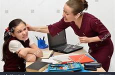 teacher ear pulling punish her angry behind careless schoolgirl become having shutterstock stock search