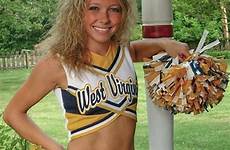 cheerleaders wvu virginia cheerleader cheerleading ncaa chrissy kemmner bcs candy mountaineers