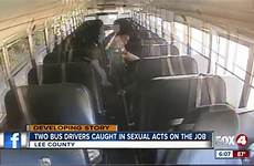 bus school caught sexual two acts drivers job lee county florida engaging district while