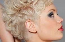 short curly hairstyles women blonde hair haircuts thin very platinum pixie styles curls haircut curled popular sexy hairstyle super easy