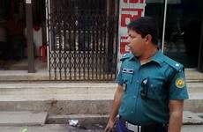 samad bangladeshi bangladesh death hacked student dhaka stands policeman guard activist killed uddin law nazim afp murder april site source