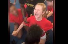 cheerleader caught coach camera denver screams her agony into