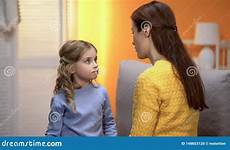 carefully listening prevention psychologist childcare crisis kid little girl stock