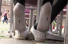 feet socks cc shoeplay candid sneakers girls heels cam