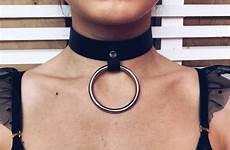 choker wish chokers sexy punk women leather necklace goth shoppers verified fashion