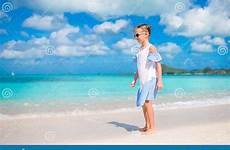 caribbean vacation beach cute little girl beautiful preview during