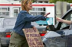 homeless heroin her panhandling san beauty francisco money woman street young rhonda addiction beast slave ward asking done signs always