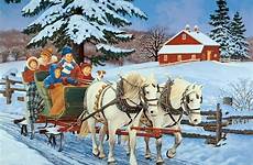 sleigh sloane ride snow carriage peintre noel arcus centerblog hiver peintres xmas invernali artiste école