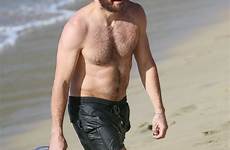 jake gyllenhaal shirtless popsugar barts january st beach