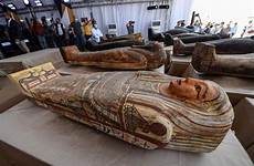 mummies egyptian egypt discovered ancient cairo museum found pyramids south unearthed coffins dozens priest sarcophagi preserved origins sealed tourism were