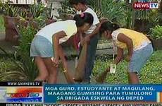 mga guro magulang estudyante brigada eskwela tumulong gumising
